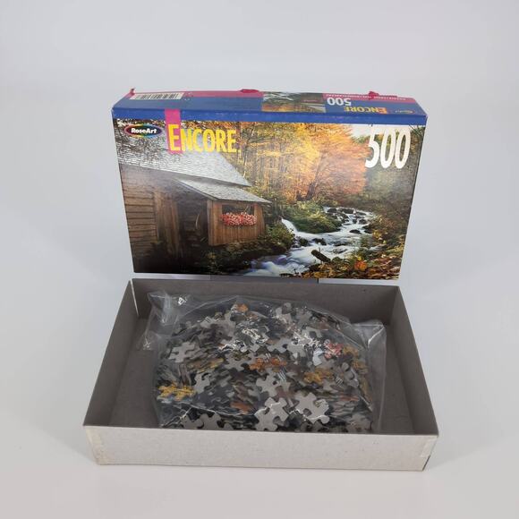 RoseArt Encore "Creekside Mill" 500 Fully Interlocking Piece Jigsaw Puzzle - GUC - Picture 10 of 10